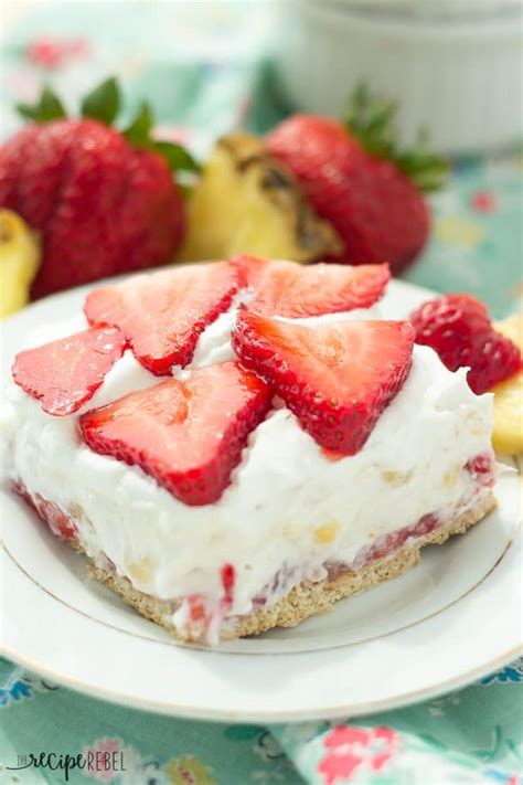 This Easy Strawberry Pineapple Cake recipe is perfect for all Spring