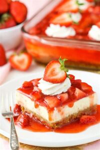 Easy No Bake Strawberry Cheesecake Practically Homemade