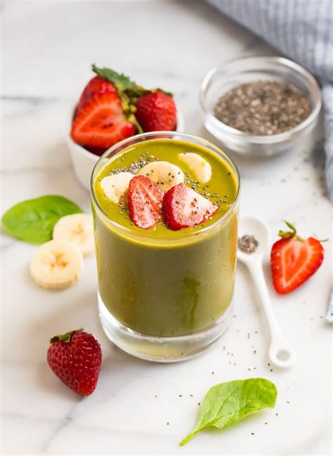 Strawberry Spinach Smoothies Baker by Nature