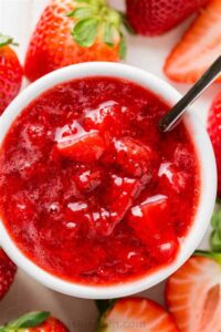 Easy NoCook Strawberry Sauce Recipe
